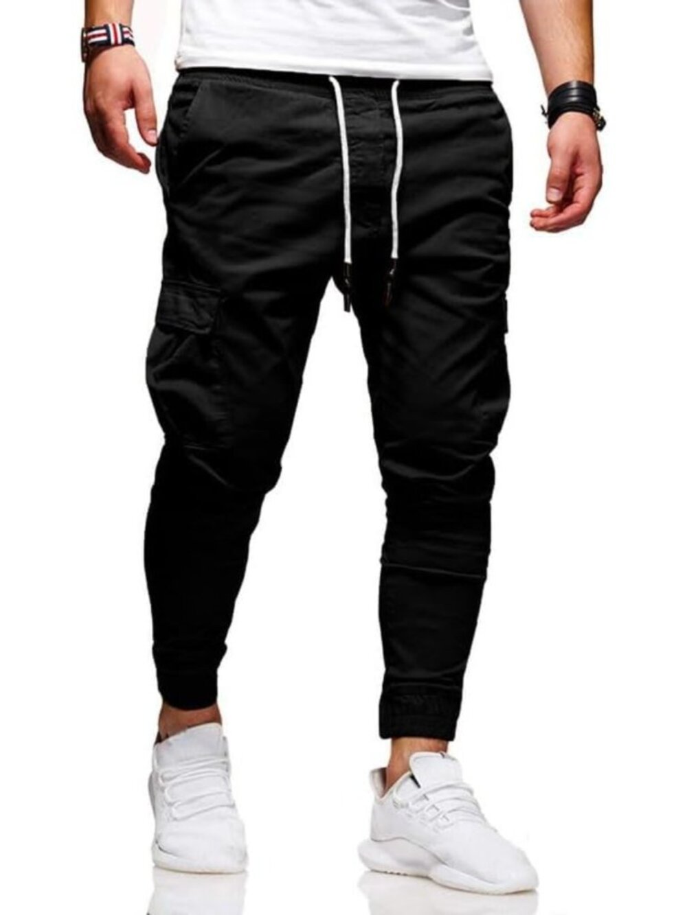 Men's Casual Pants - Cotton Chino Cargo Pants for Hiking and Outdoor Recreation